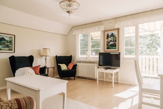 Single sofa bed in bright Västertorp apartment near Stockholm city center