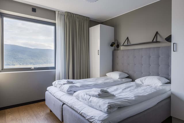 Interiör av modern 3-rumslägenhet i Åre med fjällutsikt