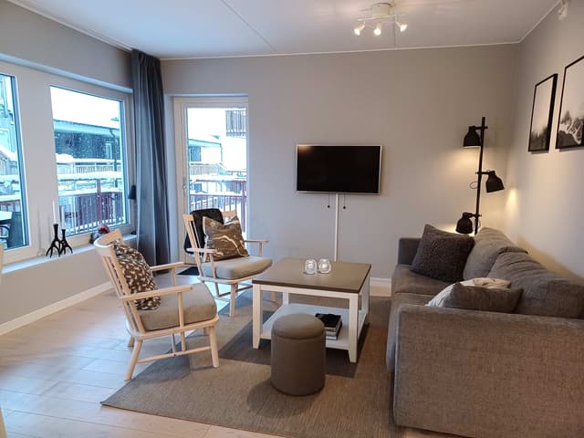 Apartment in central Åre near ski lift with private sauna and balcony