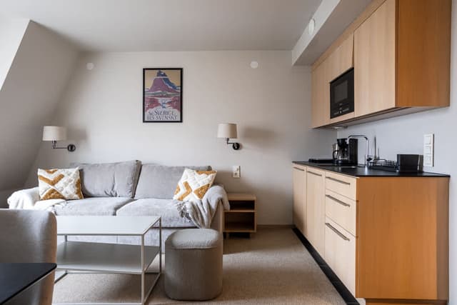 Mysig Åre-studio vid skidbackar och vandringsleder nära byns restauranger