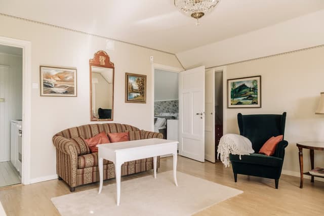 Single sofa bed in bright Västertorp apartment near Stockholm city center