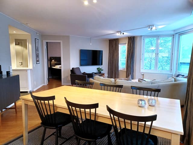 Apartment in central Åre near ski slopes and the town square with private sauna