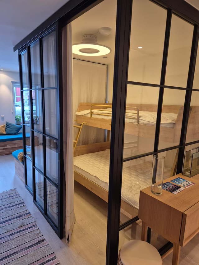 Modern apartment in Åre village with private sauna, heated floors, free parking and ski storage