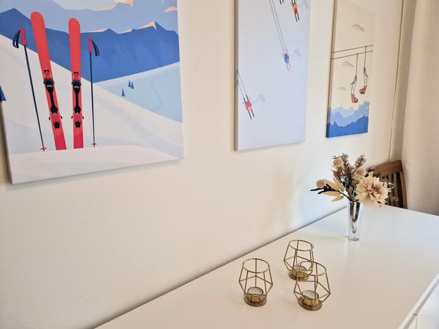 Two-bedroom apartment in Åre near ski lifts and village centre with ski storage and laundry